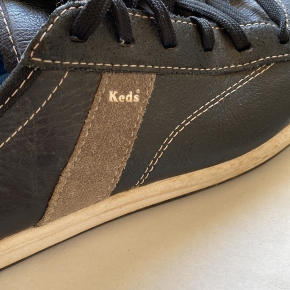 Ked's leather sneakers tennis shoes Women’s Black Size 8.5 walking comfort - Picture 4 of 8